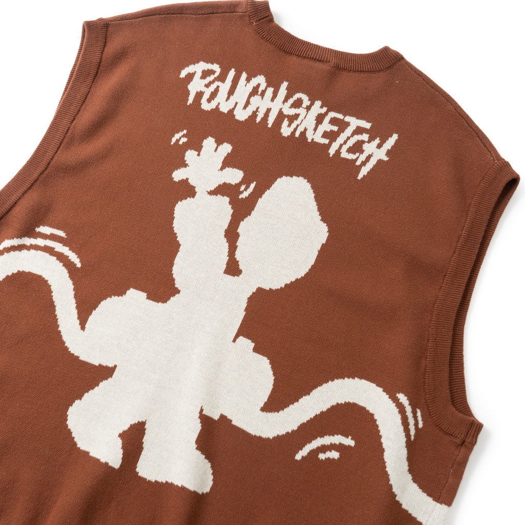 ROUGH KNIT VEST (BACKYARD)
