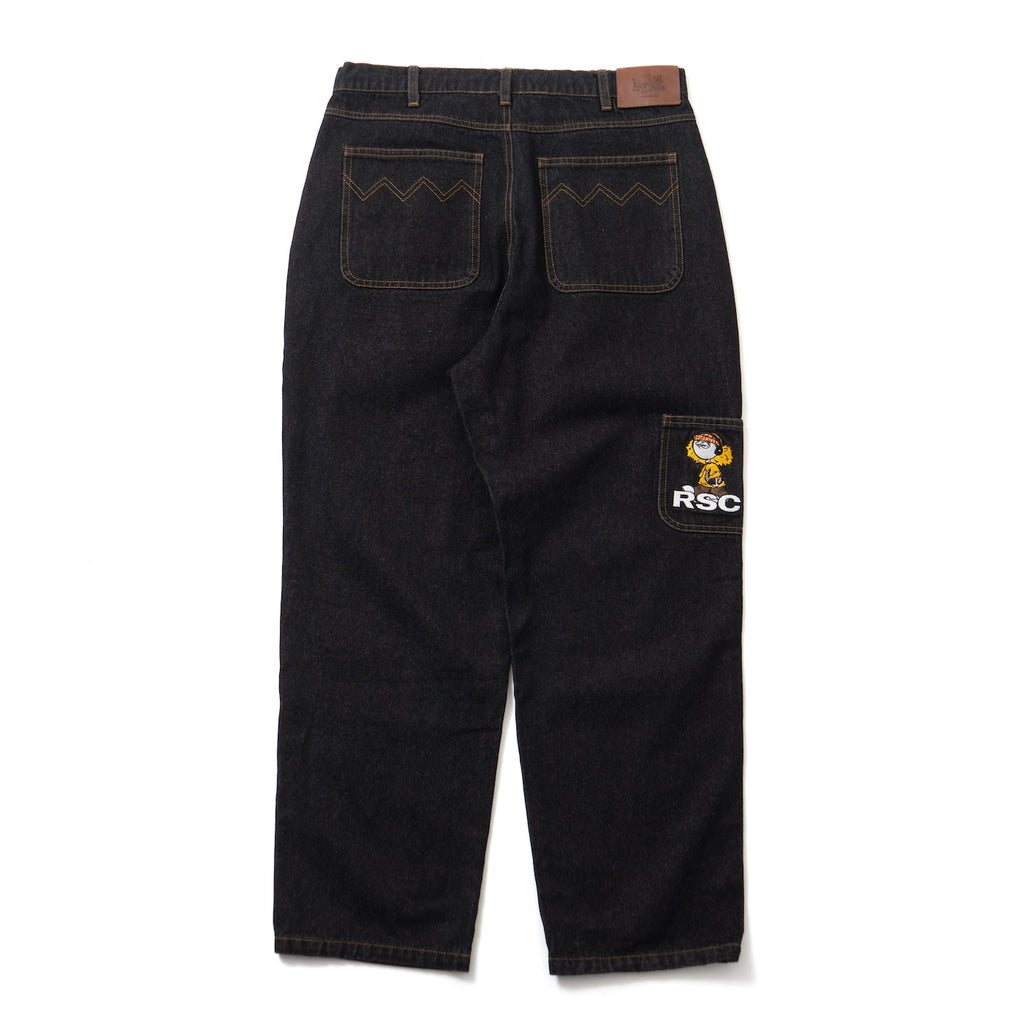 ROUGH VINYL DENIM PANTS