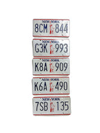 NEW YORK VINTAGE NUMBER PLATE
