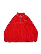 ROUGH FLEECE HALF ZIP JACKET RED (BACKYARD)