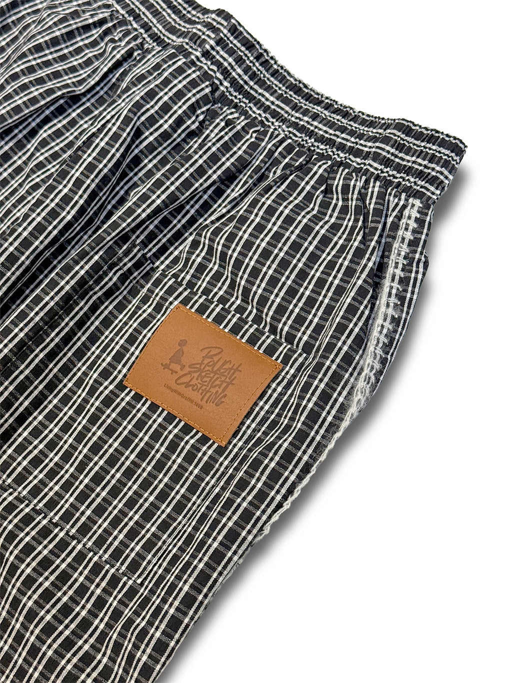 ROUGH CHECKER BAGGY SHORTS