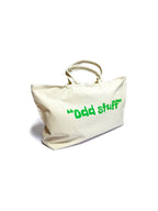 ODD STUFF WIDE ZIP TOTE