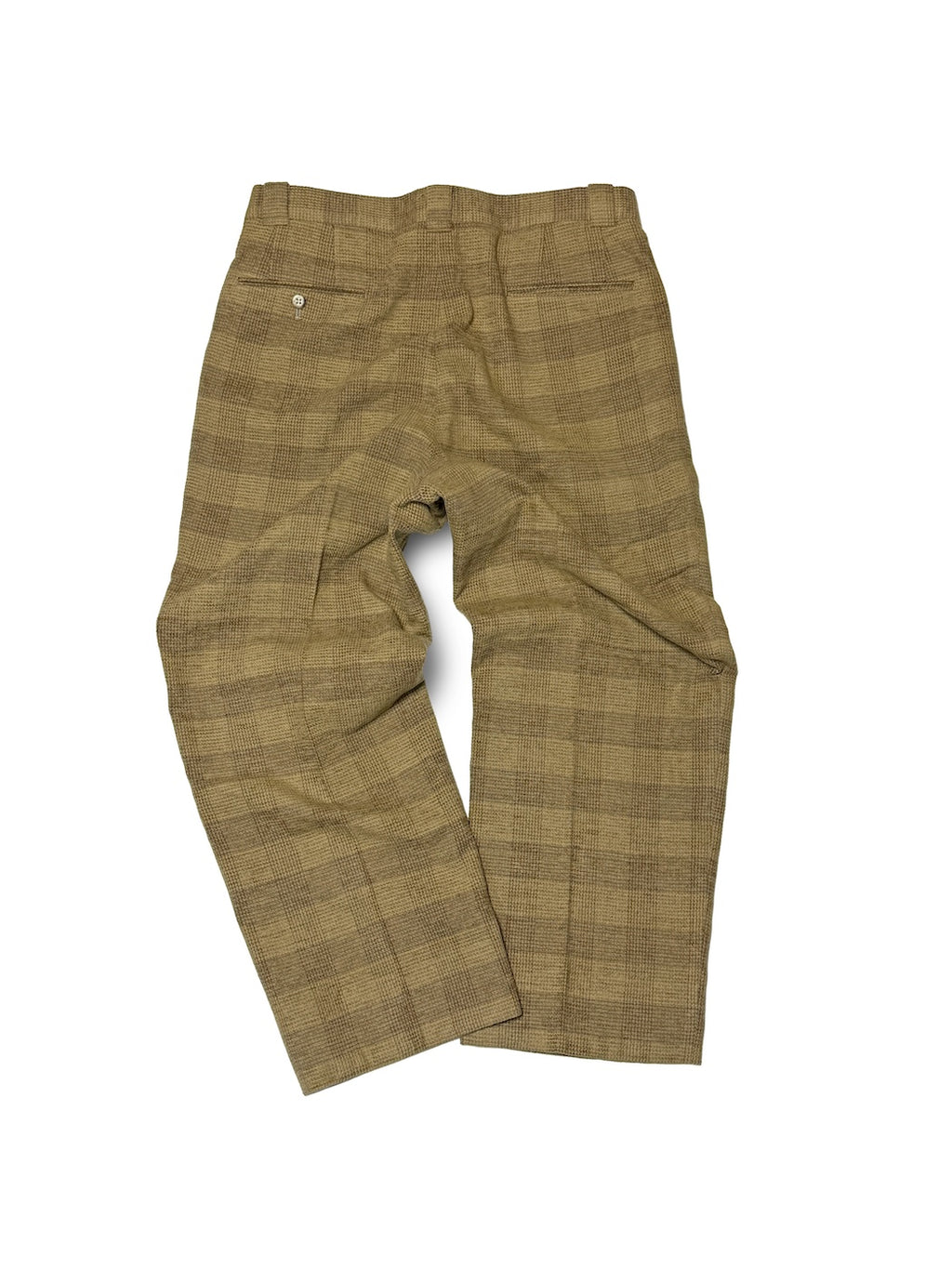 2000s LANCEL PARIS CHECK WOOL TROUSERS PANTS