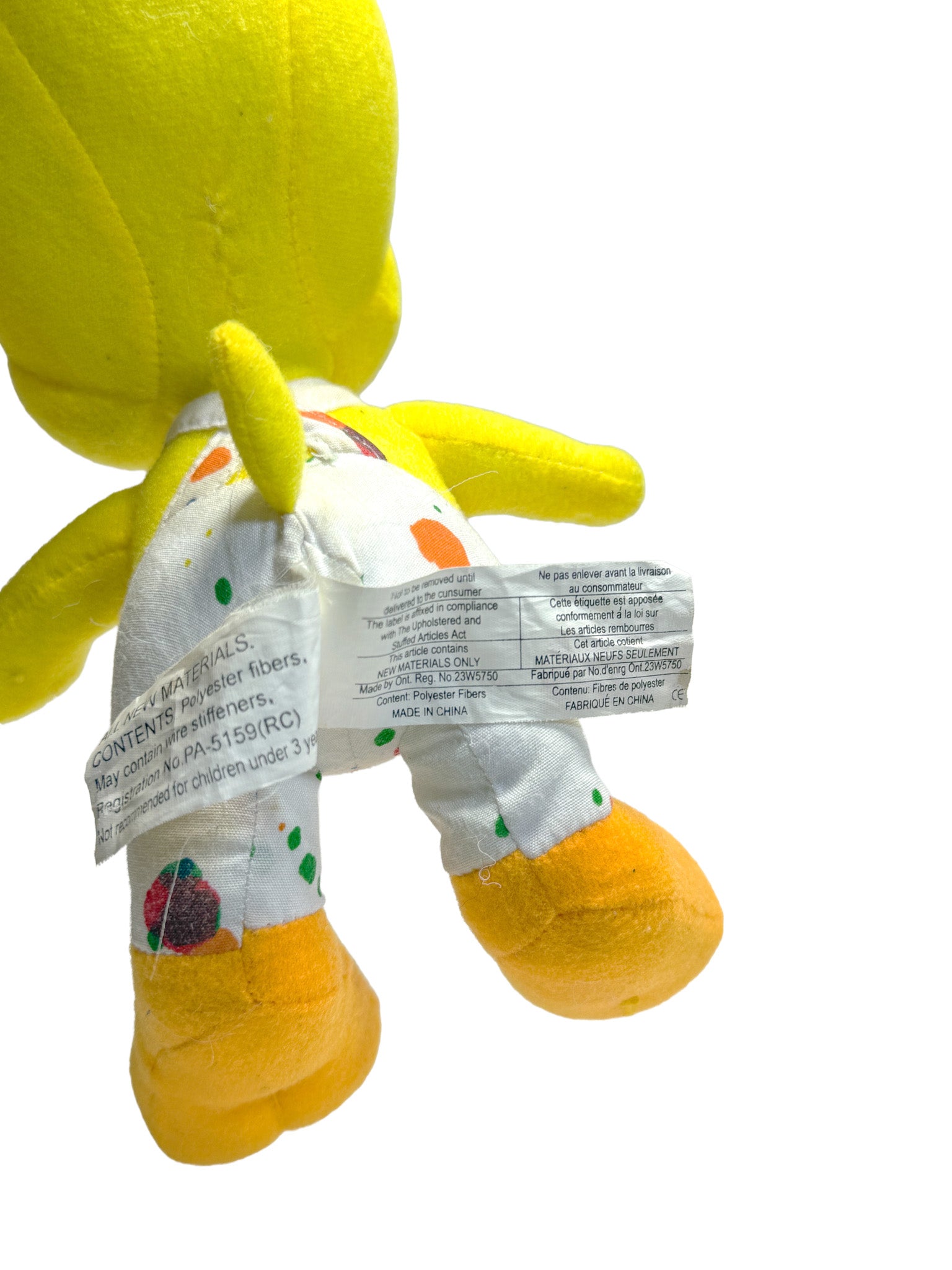 1998 LOONEY TUNES PAINTER TWEETY PLUSH
