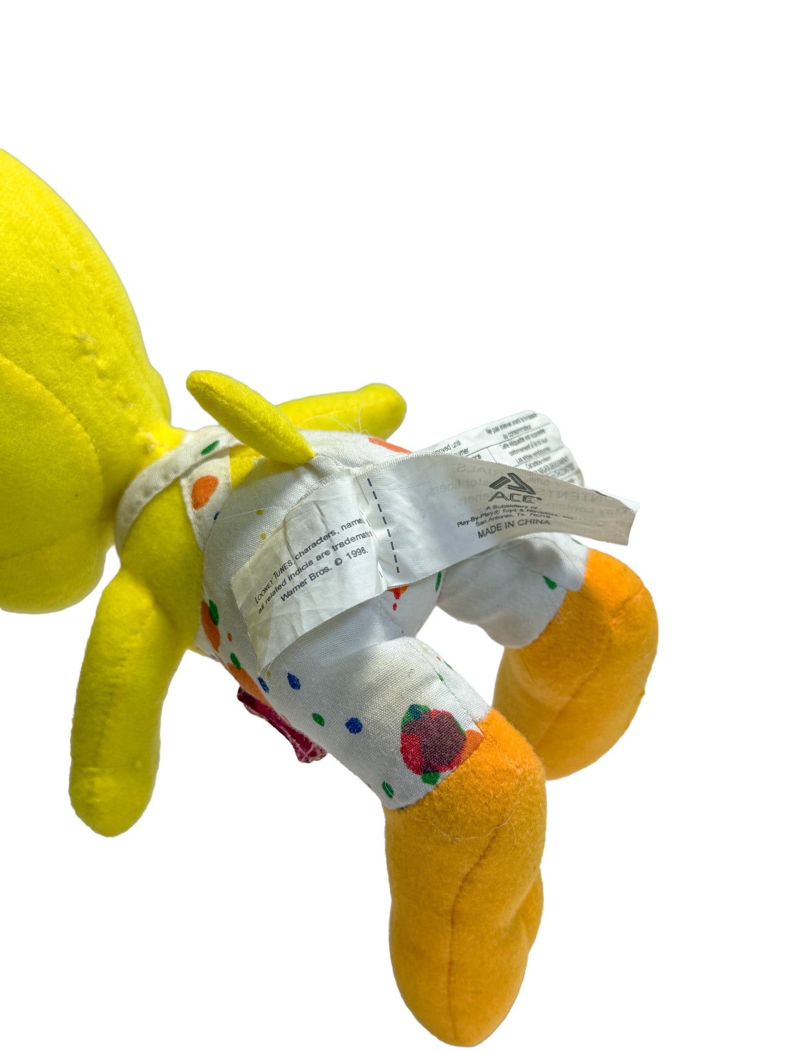 1998 LOONEY TUNES PAINTER TWEETY PLUSH